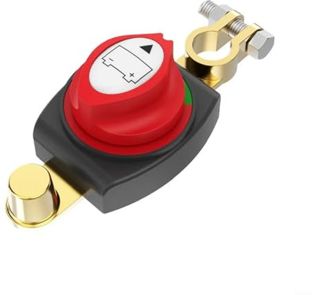 CNANRNANC Batterieschalter Auto Batterie Trennschalter, 12V Stromschalter,ON-OFF Batterietrennschalter, Wasserdichter Hauptschalter für Auto Motorrad Marine Boat