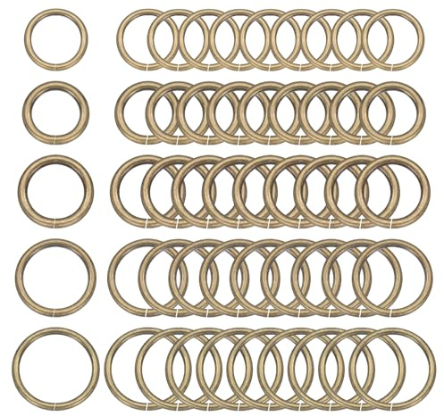 sourcing map O Ring Buckle Zinc Alloy Opening O-Rings Clasp Clips for Crafts Keyrings Bags Straps Belts DIY Accessories