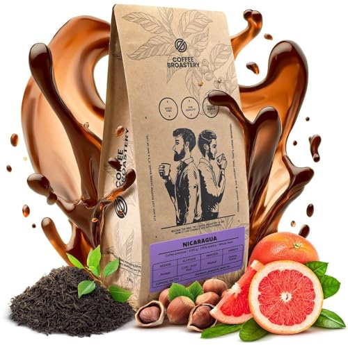 Coffee Broastery Kaffeebohnen Nicaragua Colibrí Azul Frisch Geröstet 1kg | Spezialitäten Kaffee, 100% Arabica, Mittlere Röstung, Noten von Schwarzem Tee Ideal für Vollautomaten und French Press