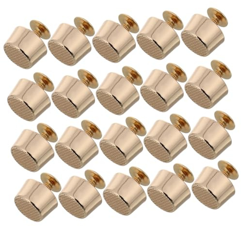 SHINEOFI 20pezzi Rivetti Metallici Per Borse Piedini in Metallo Per Artigianato Forniture Per Borse Rivetti Vite Borchie Metalliche Per Ferramenta Per e Piedini Per