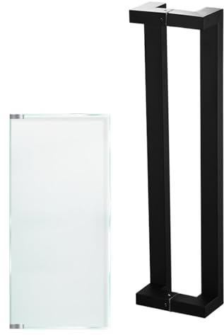 Générique Maniglia per porta vetrata - Maniglia lunga in acciaio inossidabile da 60 cm | hardware per mobili robusti interni esterni per armadio bagno armadio cabina armadio