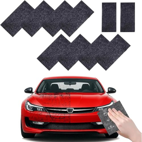 AONAT 10 Stück Nano Sparkle Tuch, Nano-Kratzerentferner Tücher, Nanosparkle Auto Kratzer, Sparkle Cloth für Reparatur von Leichten Autoreinigung, Kratzfarben, Lackpflege (8 in x 4 in)