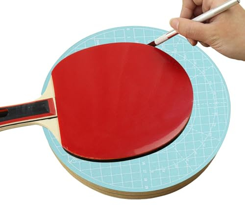 Bordtennisbeläggning skräddare – skärmatta för beläggsnitt | bordtennisracketskärare, för vuxna, tonåringar, studenter, nybörjare, hobbyspelare