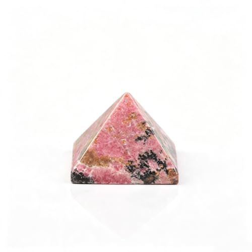 Naturlig kristallpyramid – 5 cm läkande ädelstensstaty | Handskuren polerad obelisk för skrivbord, hemmakontor, vardagsrumsinredning | Reiki- och Feng Shui-energisten