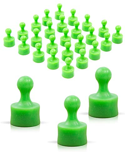 JOAM ® Neodym Magnete – extra hohe Funktion Dank einfacher + schneller Befestigung von Notizen an Magnettafel - Zubehör für Büro, Haushalt, Schule – vollfarbige Magnete GRÜN