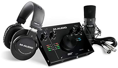 M-AUDIO AIR 192|4 Vocal Studio Pro - Scheda Audio USB Interfaccia Audio con Cuffie, Microfono a Condensatore, Accessori, Cavo XLR e Software Professionale