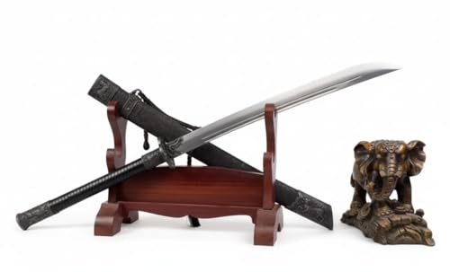 LOONGSWORD Kangxi-Style Chinese Dao Sword, High-Manganese Steel, 37.8 in