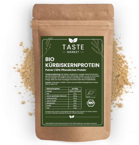 10 kg di semi di zucca bio in polvere proteica | 59% proteine | polvere proteica vegana | 100% naturale | senza additivi | Pulsante Market