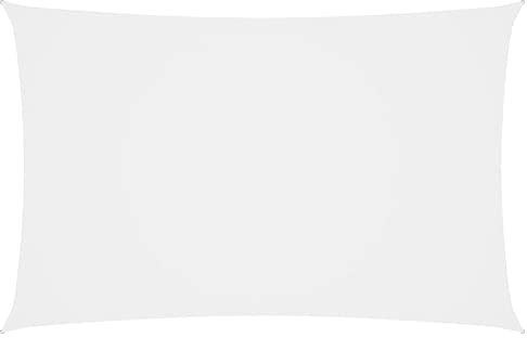 GuyAna Toldo de Vela Rectangular Tela Oxford Blanco 5x8 m Toldo Vertical Exterior Malla De Sombreo