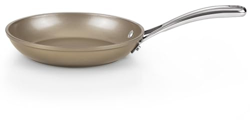Cooks Standard Frying Pan Hard Anodized Ceramic Nonstick, 8-inch Classic Skillet Egg Omelette Fry Pan with Stainless Steel Handle, Induction Compatible, Bronze