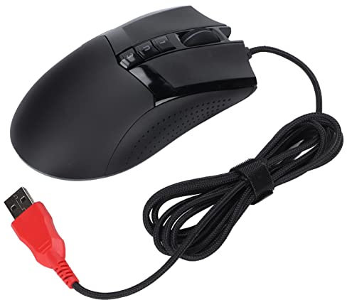 Beufee Souris De Jeu Filaire, Ergonomique Gamer Ordinateur Portable PC USB Souris D'ordinateur Optique Souris Filaire RVB pour Bureau à Domicile