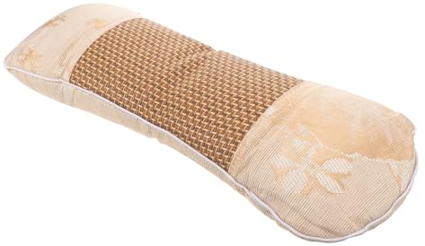 Yardenfun Nackenrolle Mit Wermutfüllung Nackenstützkissen Aus Atmungsaktivem Eisenseidenstoff Ergonomisches Design Für Entspannung Und Bessere Schlafqualität Waschbarer Bezug