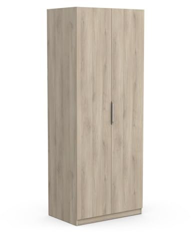 Befara 2-TÜRIGER Schrank Louis, Eiche Kronberg, 79,4 x 51,1 x 203 cm, Kleiner Schrank mit Zwei Türen