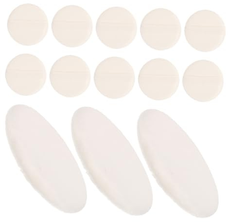 UTHCLO 15stücke Runde -puderquaste Für Körper Babypuder- Große Tragbare Puderquaste Für Gesichtspuder Und Trockene Puder Zur Haut Ergonomisches Design Für Präzises Auftragen