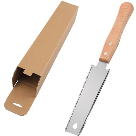 Japanese Hand Saw for Woodworking, Small Non-Slip Handle, Precision Wood Cutter Tool for Fine Cutting, Double Tooth Handsaw SK5 Blade, Ideal for DIY and Woodworkers