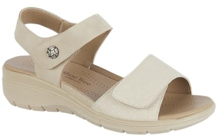 Shoe Tree Women’s Comfort Sandals with Adjustable Strap – Lightweight Cushioned Walking Sandals with Supportive Sole