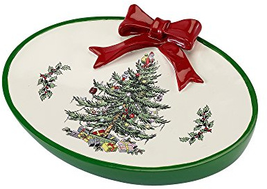 Spode julgran kollektion, bomull, röd, tvålskål