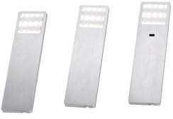 Paul Neuhaus 1120-95-3 HELENA LED-Unterbauleuchte 3er Set Warmweiß | 6W, Aluminium gebürstet