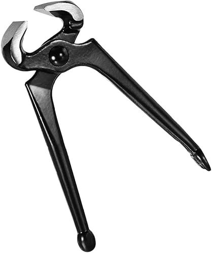 ENESEA Bolt End Cutting Nipper, Chrome Vanadium Steel Carpenter's Pincers, End Cutting Pliers 6 Inch Precision End Nippers Black Coating Handgrip Wire Cutter Pliers (Color : Black)