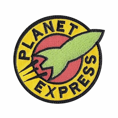 Futurama Rucksack Patch Planet Express Shirt Patches zum Aufbügeln oder Aufnähen auf Patches für Kleidung Kleidung Patch Applikation Patches für Rucksäcke