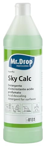 Mr.Drop® SKYCALC detergente disincrostante acido profumato - 6 flaconi da 1 litro
