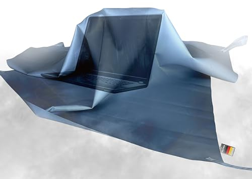 VLITEX Löschdecke 1,5 x 1,5 m – Feuerschutzdecke & Brandschutzdecke für Küche, Laptop, Akkuwerkzeuge – Branddecke für Lithium Akkus, Batteriespeicher & Elektrobrände im Haushalt