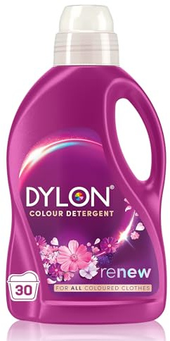 Dylon Blossom Colour Detergent (30 Wash Loads), Liquid Laundry Detergent for all Coloured Clothes, renewing in every wash with optimal results in 10 washes