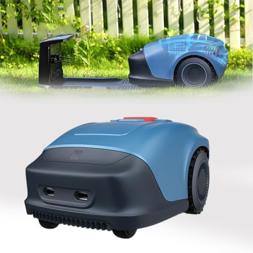 Robotic Lawnmower, Robot Grass Cutter with Charging Station, Robot Lawn Mower Parallel Tracks Mowing, 1/4 Acre, Path Planning,20-55 mm Cutting Height,33% Slope, APP Control with Virtual Boundaries