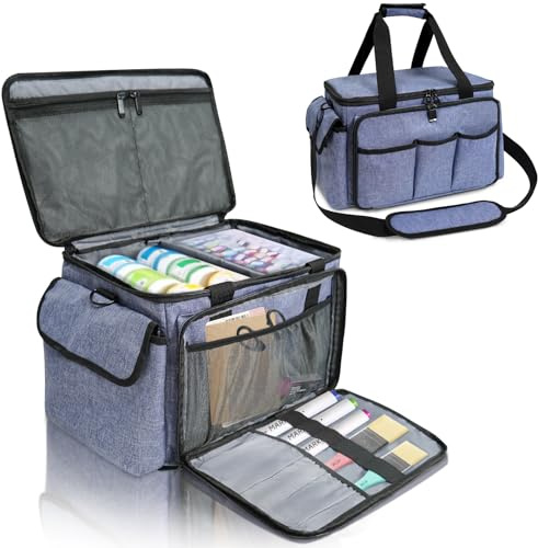 ORKELS Craft Supplies Organizer Bag, Portable Storage Tote