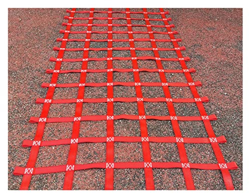 Filet d'escalade pour salle de sport et aire de jeux, 1,2 x 1,5 m, filet de parcours d'obstacles, échelle en corde dans les arbres, équipement d'entraînement de guerrier, filet de sécurité dans le