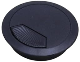 NIHUJALE Pasacables, Lote de 10 pasacables for Mesa de Escritorio de computadora de 60 mm, 53 mm y 50 mm, for Puerto de Cable y Tapa de Orificio.(Black,53mm)