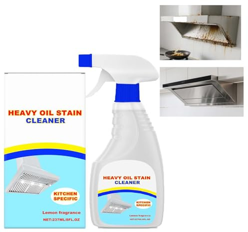 Kitchen Heavy Oil Stain Cleaner Spray With Nozzle Powerful Degreasing, Suitable Gas Stoves, cutting board oil, Ovens, Pots, Stoves, Grills, Countertops,glass cooktop cleaner (1pcs)
