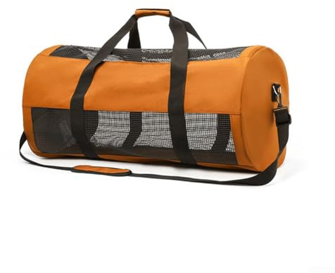 Borsa da immersione in rete da 60 l, borsone ad asciugatura rapida per il trasporto di attrezzatura subacquea e attività all'aperto (arancione)