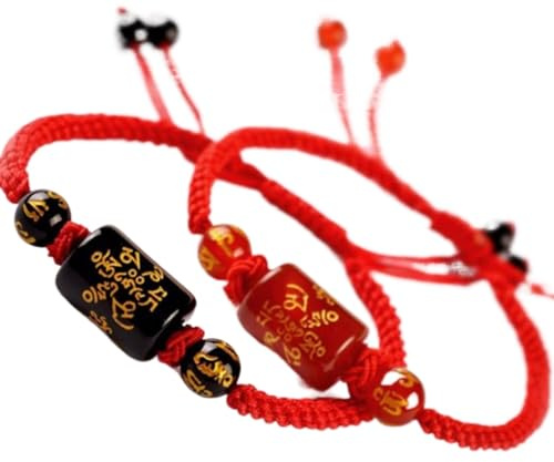 Armband, For kvinnor män Amulet Reiki Crystal Chakra Quartz Justerbar(Red Agate)