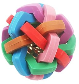 Ensemble de jouets à furet en caoutchouc avec surfaces à gratter et de mastication, jouet rotatif doux intégré et son interactif, idéal pour le soin dentaire, l'entraînement des furets et chats (B, 6