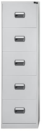 eurokraft | Hängeregistraturschrank | 1-bahnig | 5 Schübe | lichtGrau