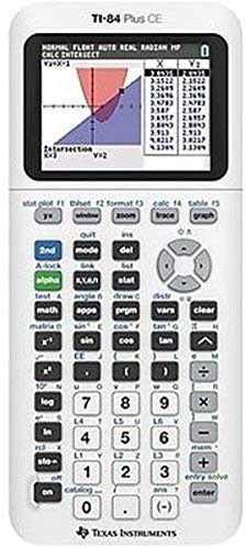 TI-84 Plus CE Color Graphing Calculator, White (Renewed)