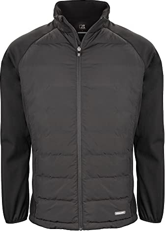 Cutter & Buck Oak Harbor - Veste légère à col montant pour homme - Veste matelassée avec rembourrage en fibres recyclables - Veste de transition légère pour homme - Veste de golf - Veste fonctionnelle