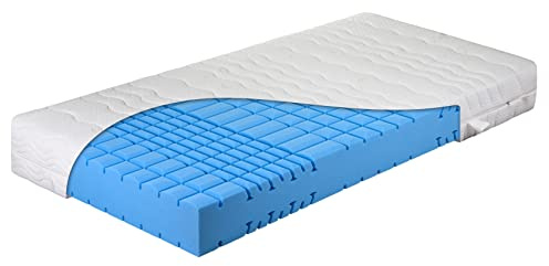 DaMi Kaltschaum-Matratze Komfort - Orthopädische 7-Zonen Kaltschaummatratze (RG50) - 100 x 200 cm, Härtegrad H2 mittel