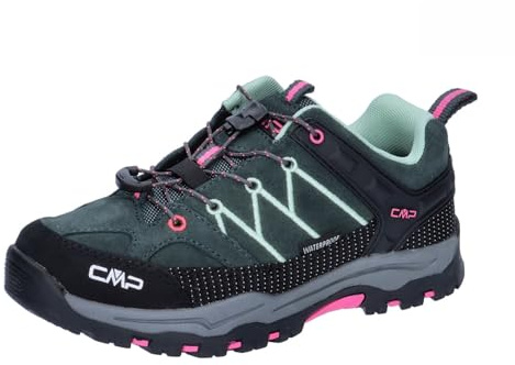 CMP Kids Rigel Low Trekking Shoes WP, Scarpe da Trekking Unisex - Bambini e Ragazzi, Lake Gloss, 30 EU