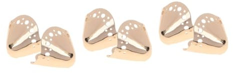 PACKOVE 3paare Schuhspitzen-schutzkappen Metallspitzen Für High Heels Dekorative Und Schützende Schuhspitzenabdeckungen Langlebig Und Stilvoll Passend Für Damen Und Herrenschuhe Goldene