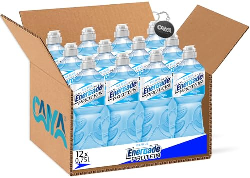 Energade Protein Ice Blue Bevanda Reintegrante al gusto di Lampone e More 750ml - NOVITA' [CAIYA® BOX da 12 Bottiglie]