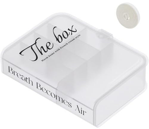 Plastic Cable Organizer Box Charging Cable Organizer with Lids Compartments Cord Tidy Box Desk Cable Management Solution