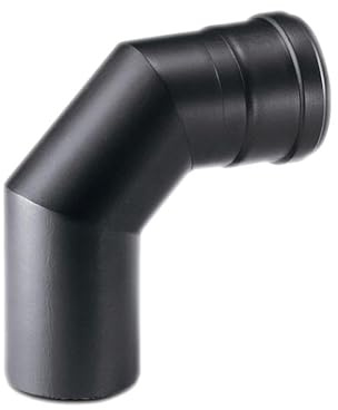 ALLINOX Kit Tubi Canna Fumaria 100 mm Per Stufa a Pellet o Legna In Acciaio Nero Antigraffio Impianto Uscita Fumi Componenti Da Interno MADE IN ITALY (CURVA 90°)