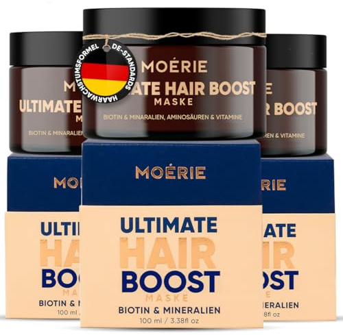 Haarwachstum Haarmaske gegen Haarausfall – Mit Biotin & Koffein – Fördert das Haarwachstum, stärkt die Haarwurzel und unterstützt kräftigeres Haar – Für Frauen & Männer (Dreierset)