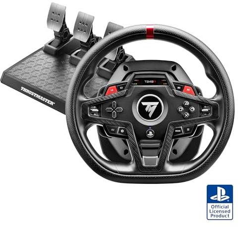 Thrustmaster T248R Racing Wheel & Magnetic Pedals for PS5, PS4 & PC – 3.1 Nm Hybrid Drive Force Feedback, Magnetic Paddle Shifters and Interactive LCD Display