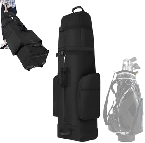Générique Golf Travel Bag mit Rädern – Golf-Reisetasche – robuste Faltaufbewahrung für Vistaprint, große Kapazität Zepe Golftasche mit Rädern, für Frauen