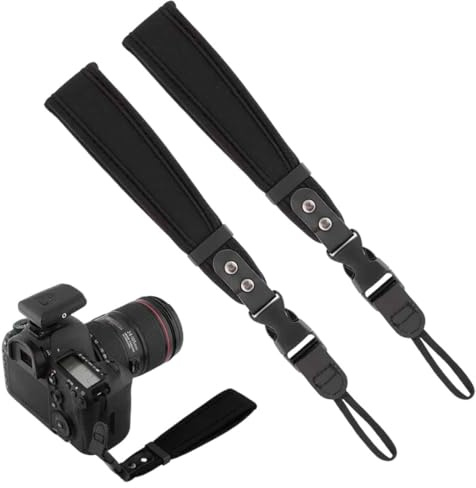 VONJUMA 2 Pcs Cinturino Da Polso Per Fotocamera Videocamera Cinghia Da Polso Per Fotocamera Cinturino Da Polso Fibbia A Sgancio Rapido Compatibile Con Dslr Slr Fotocamera