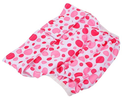 Verstellbare Wiederverwendbare Hygienehose für Erwachsene Rosa | Wasserabweisend und Atmungsaktiv, Waschbar und Schnell Trocknend, Druckknopf System, für Damen