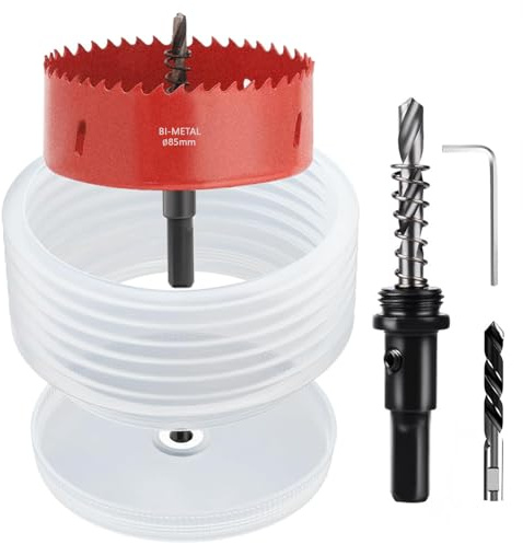 Nivithi Scie Cloche 85mm Bi-Métal M42 HSS Kit Perçage Surface Dépolie